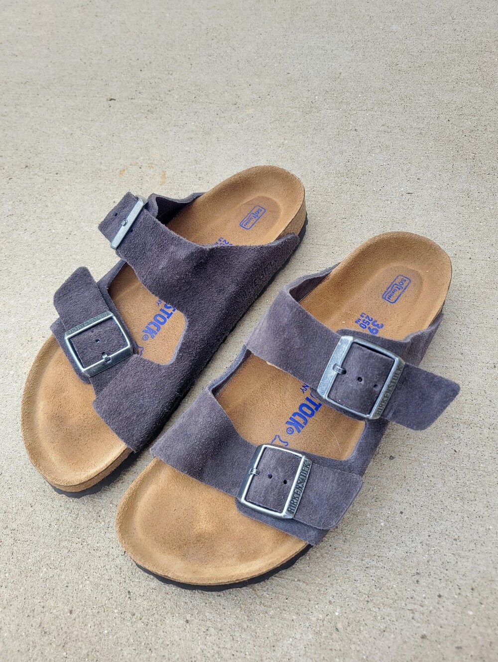 Birkenstock Arizona Soft Footbed in Velvet Gray 8-8.5 39
